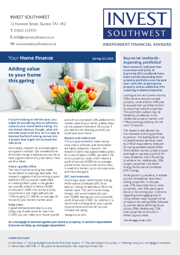Your Home Finance Spring 2024